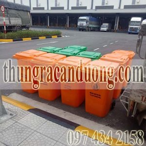 Thùng rác nhựa công nghiệp 240 lít