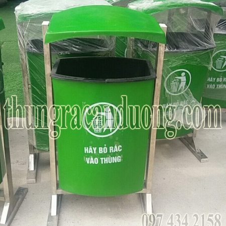 Thùng rác composite 80 lít treo đơn