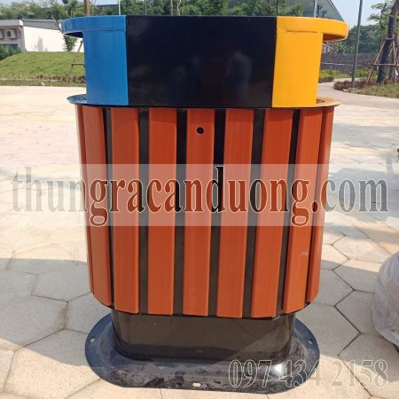 Thùng rác gỗ 2 ngăn A78-E