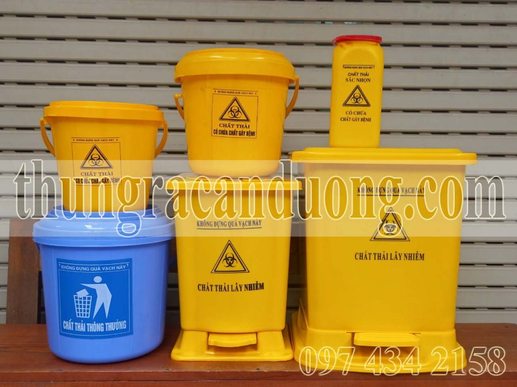 Thùng rác y tế các loại