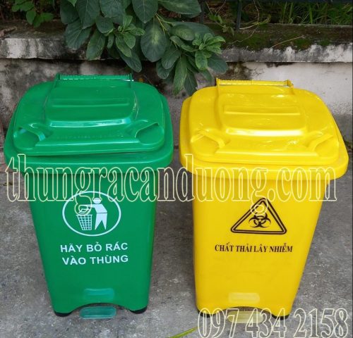 Thùng rác đạp chân 60 lít