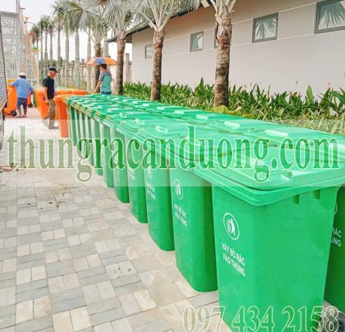 Thùng rác môi trường 120 lít