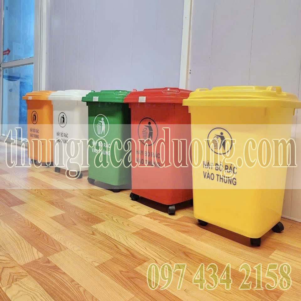 Thùng rác nhựa 60 lít 
