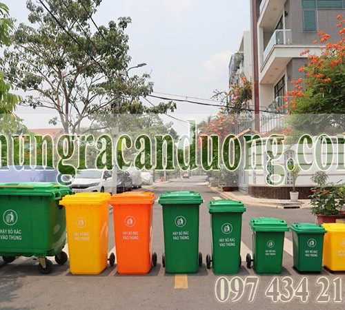 Dung tích của thùng rác nhựa 660L - 240L-120L-60L