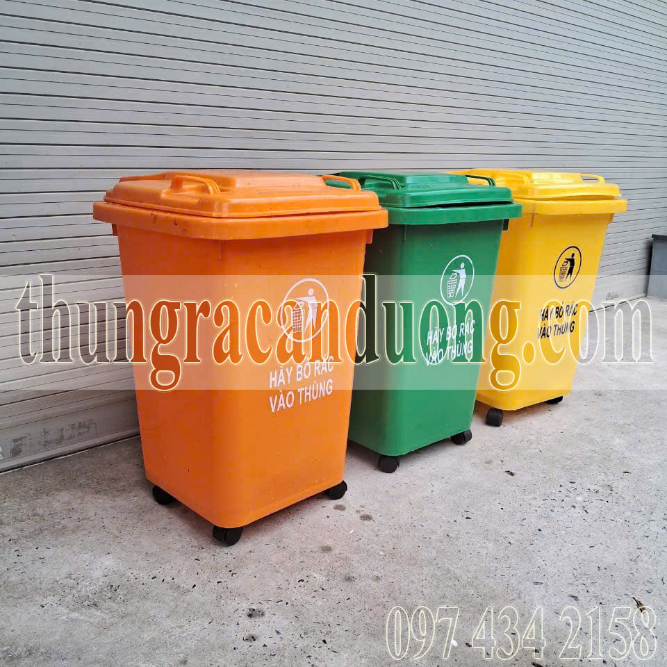Thùng rác khu công nghiệp 60 lít
