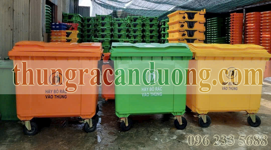 Thùng rác công nghiệp 660l tại Hải Phòng