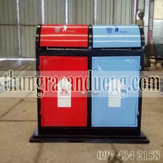 Thùng phân loại rác 2 ngăn